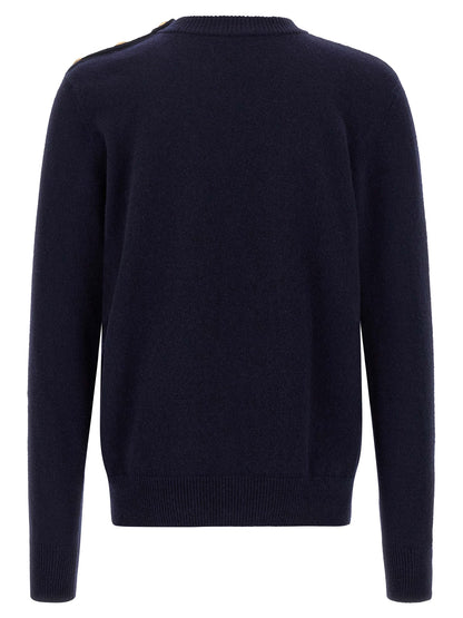 Cárdigan Balmain Azul Cachemira