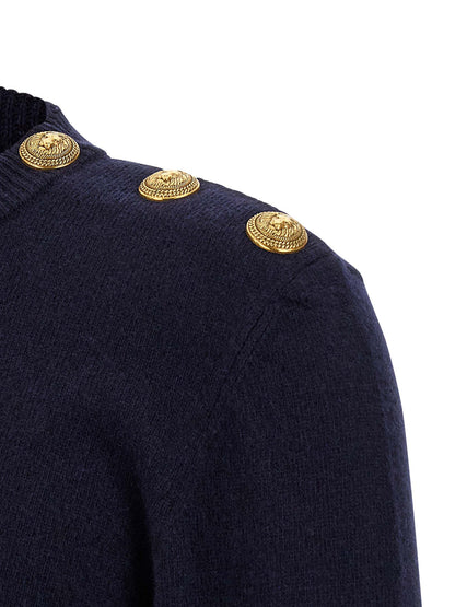 Cárdigan Balmain Azul Cachemira