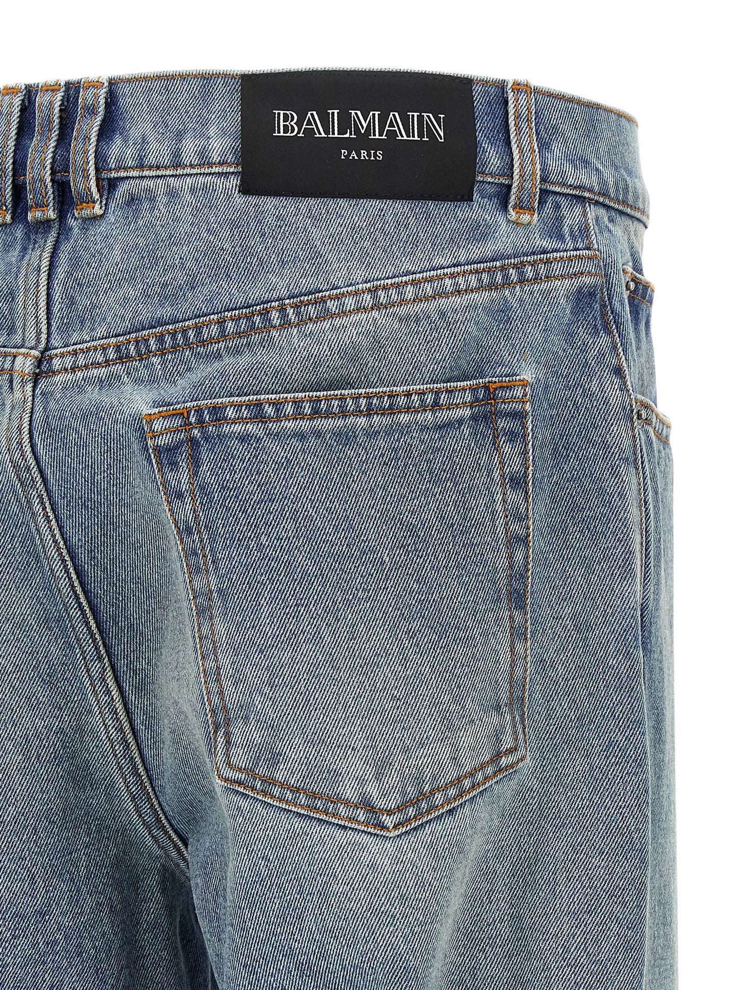 Vaqueros Balmain de algodón azul