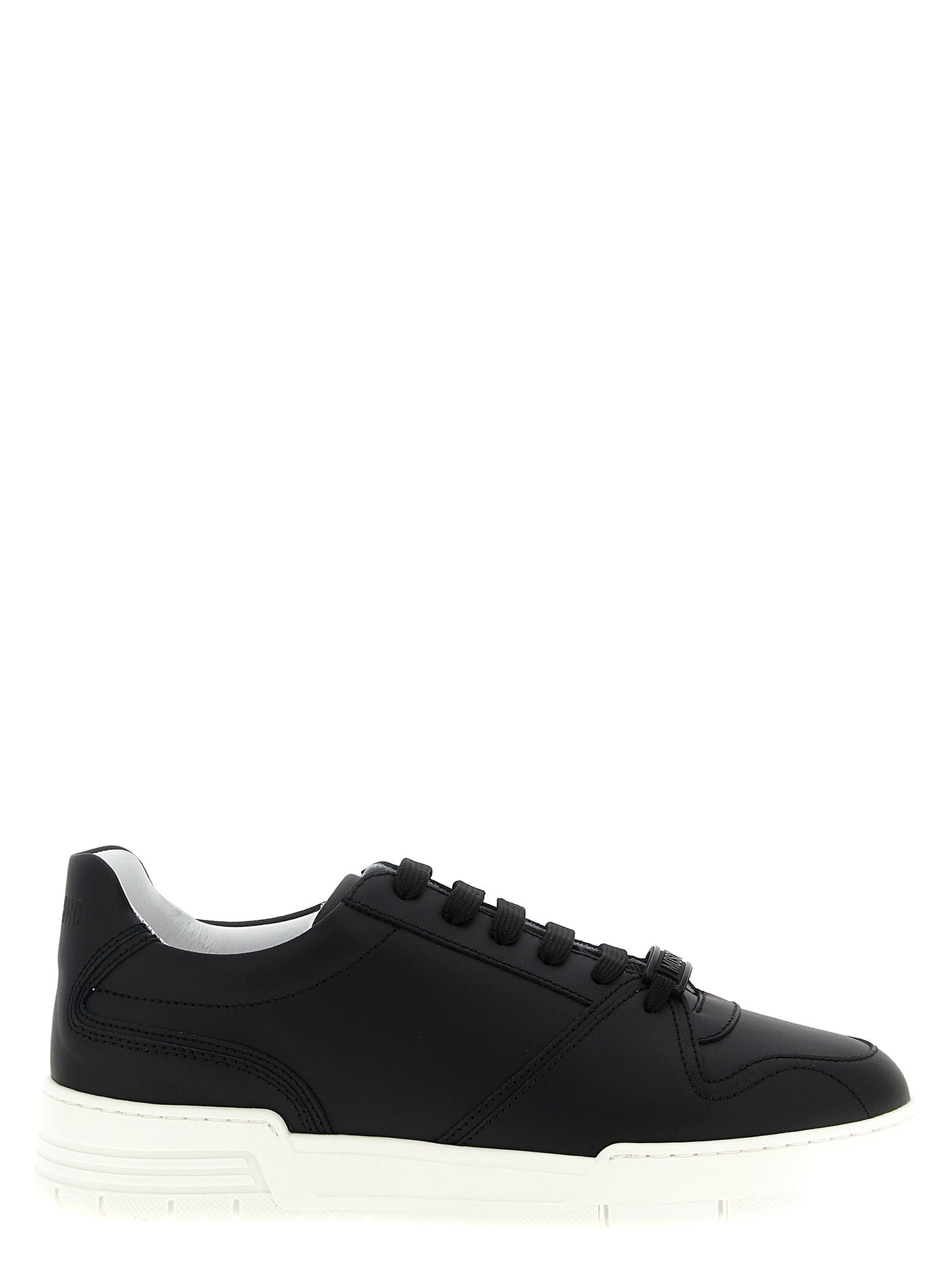 Zapatillas bajas Moschino de piel negra