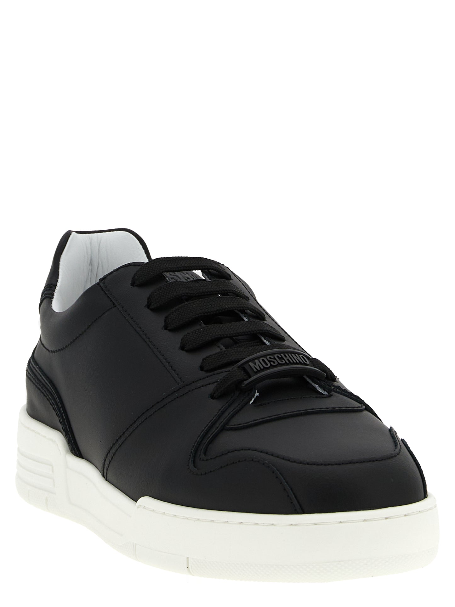 Zapatillas bajas Moschino de piel negra