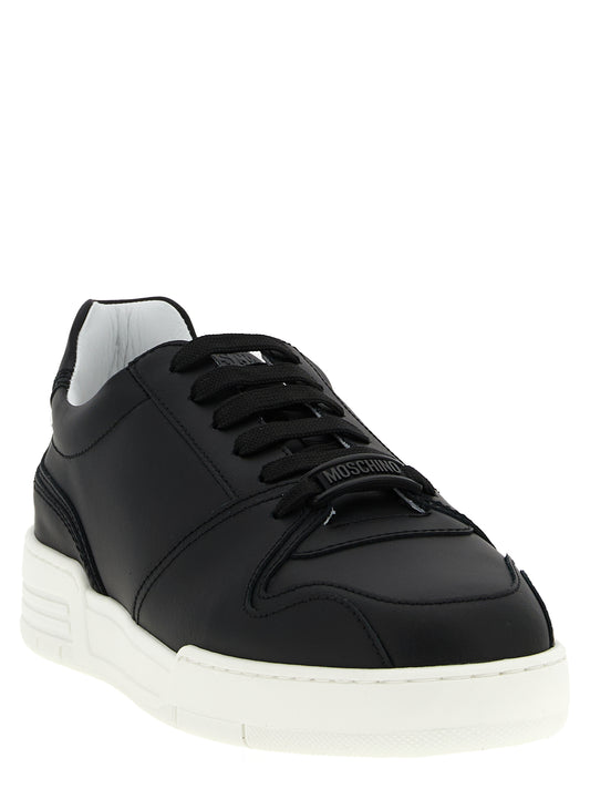 Zapatillas bajas Moschino de piel negra