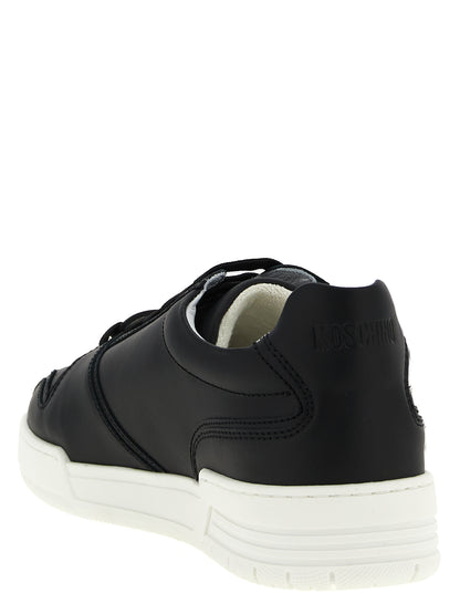 Zapatillas bajas Moschino de piel negra