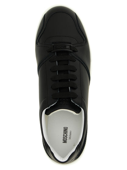 Zapatillas bajas Moschino de piel negra
