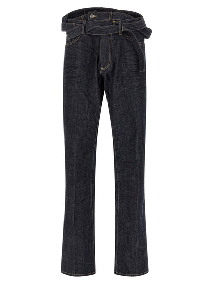 Jean droit Dsquared² en coton bleu