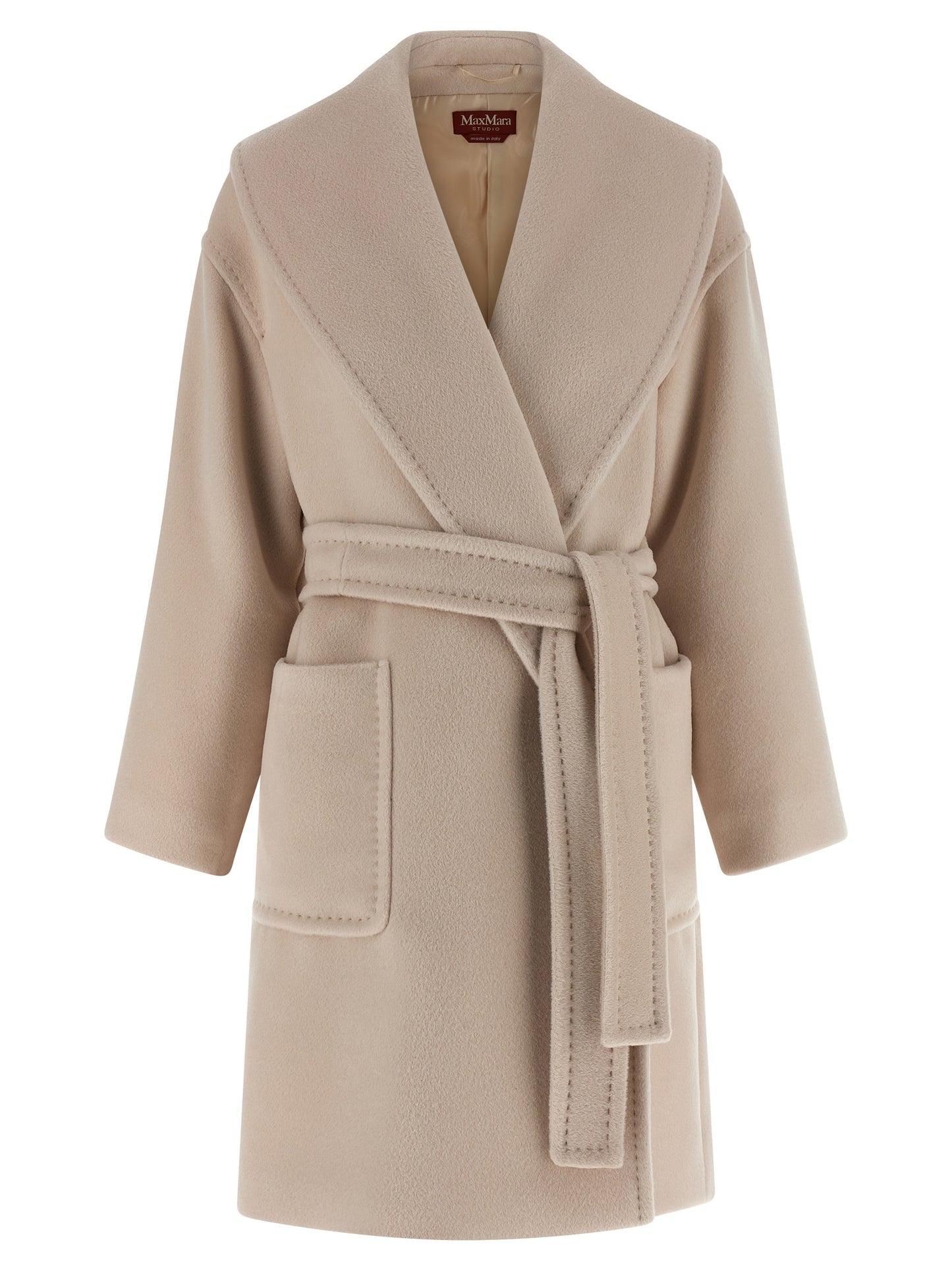 Abrigo de lana beige Max Mara