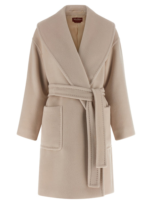 Abrigo de lana beige Max Mara