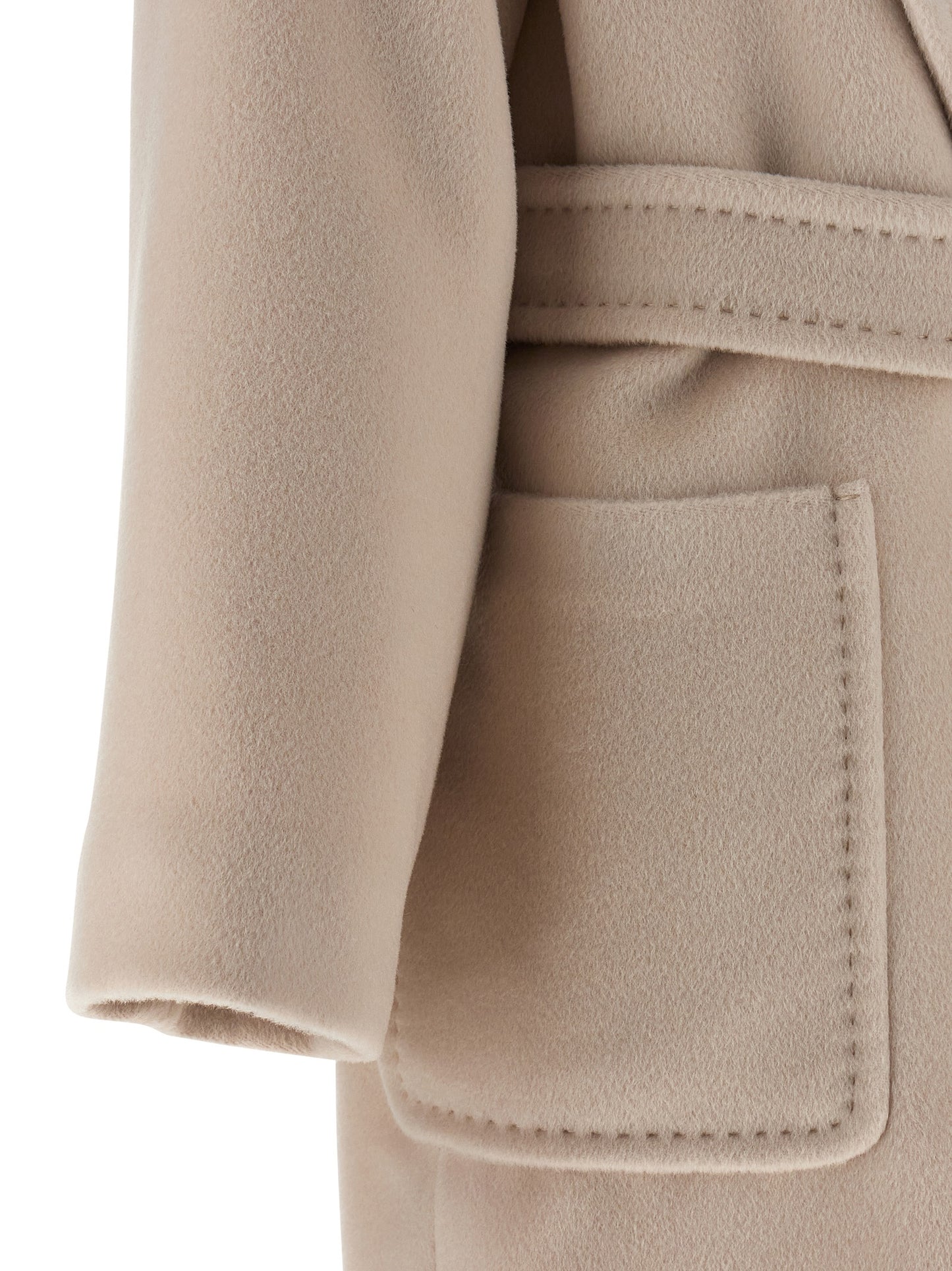 Abrigo de lana beige Max Mara