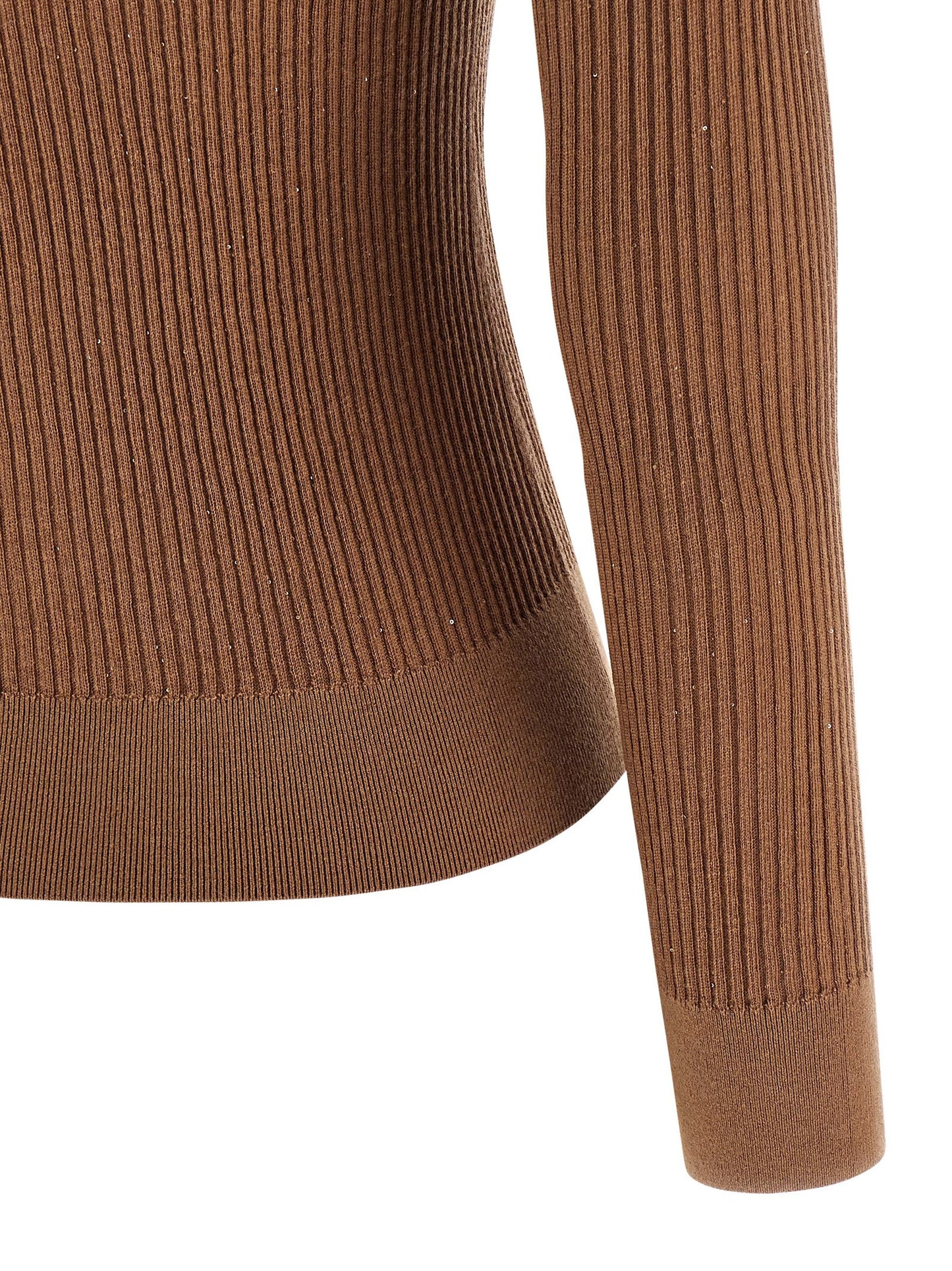Cárdigan de seda beige Max Mara