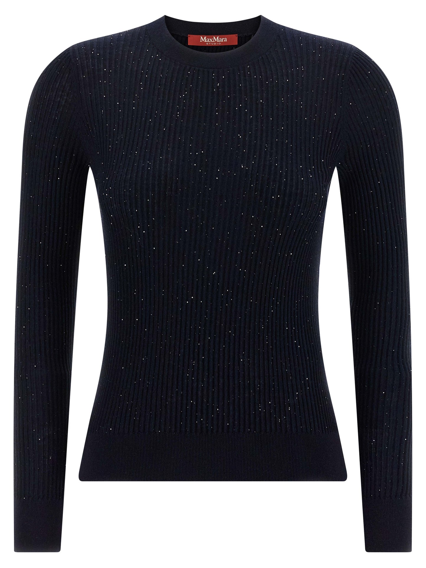 Cárdigan de seda azul Max Mara