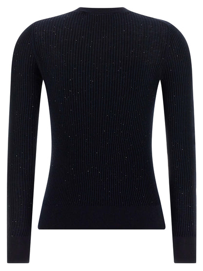 Cárdigan de seda azul Max Mara