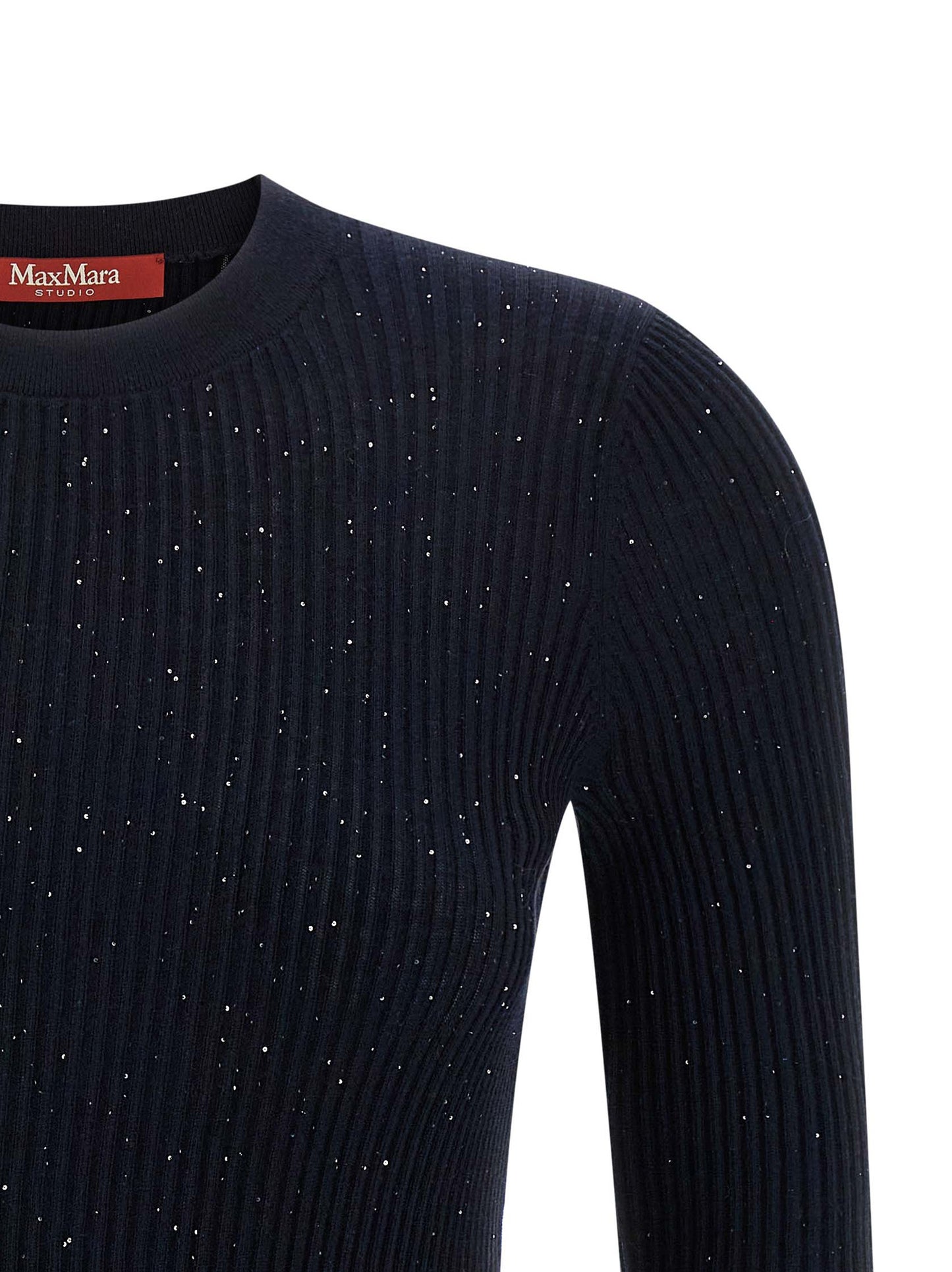 Cárdigan de seda azul Max Mara