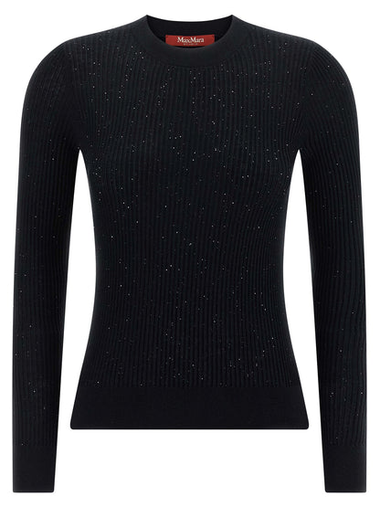 Cárdigan de seda negro de Max Mara