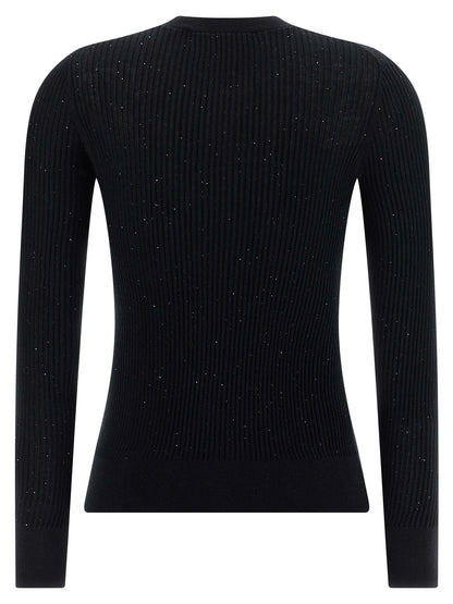 Cárdigan de seda negro de Max Mara