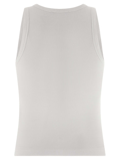 Camiseta sin mangas de algodón blanca Givenchy