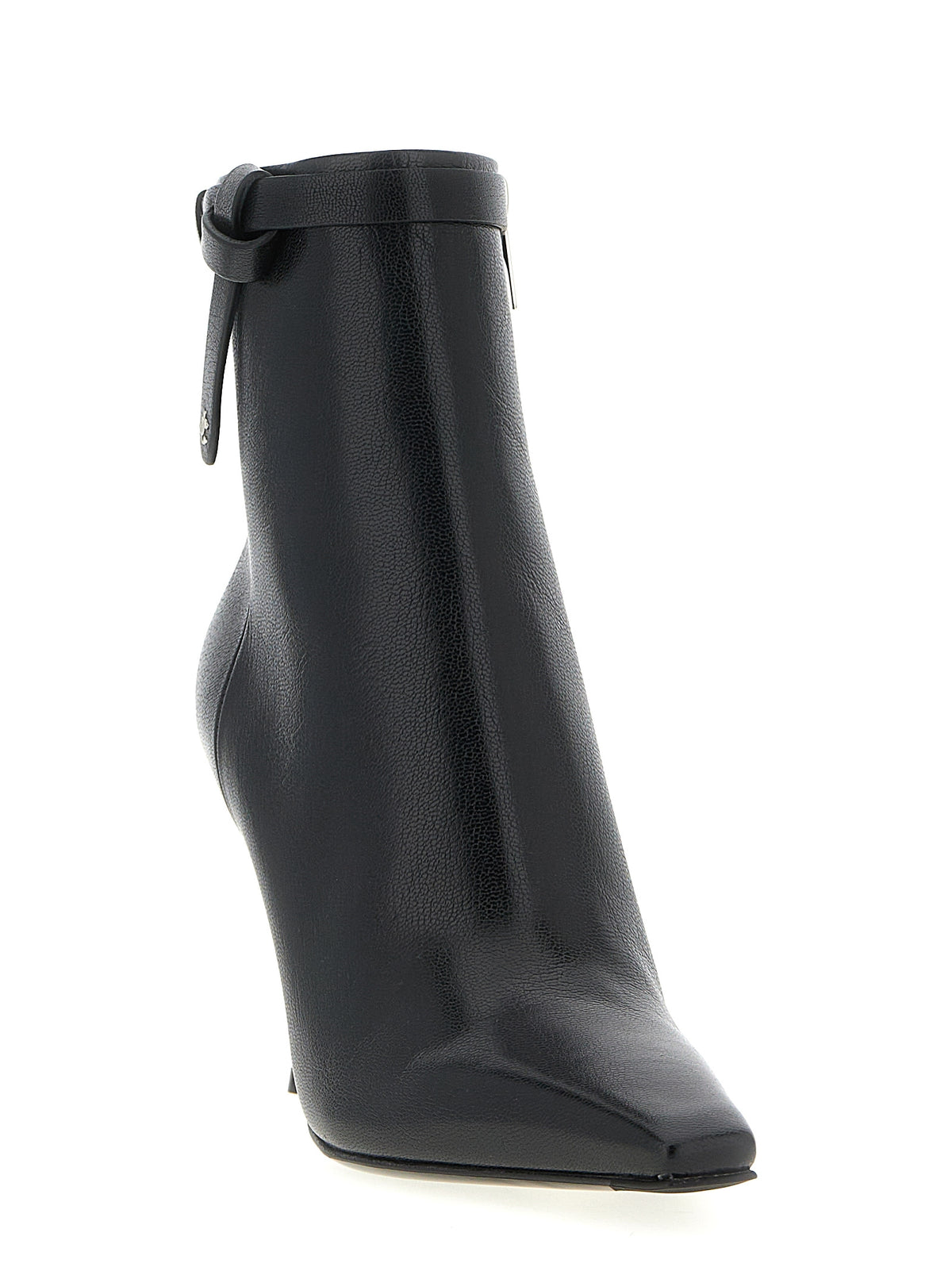 Jimmy Choo Bottines en cuir noir au design contemporain