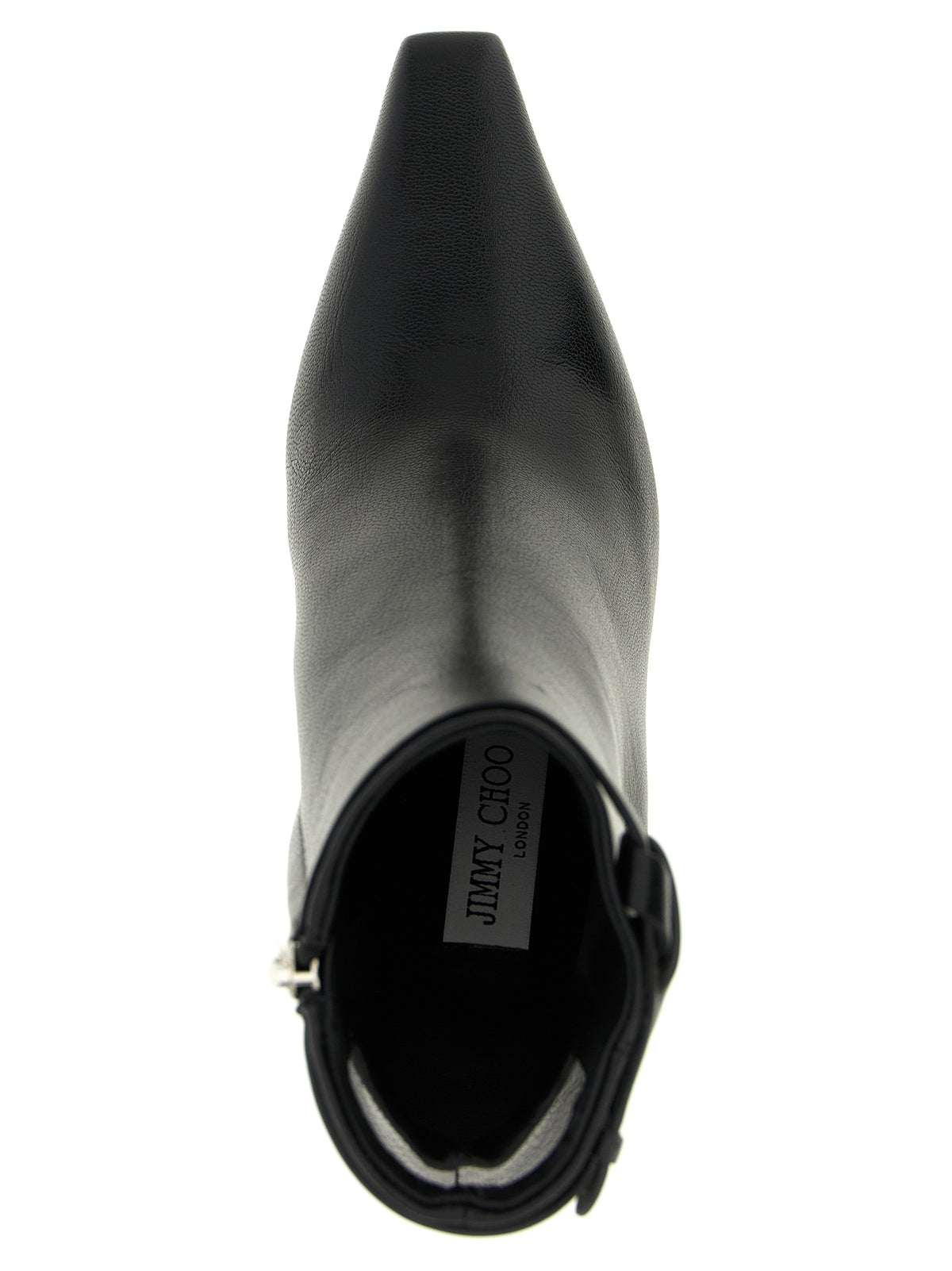 Jimmy Choo Bottines en cuir noir au design contemporain