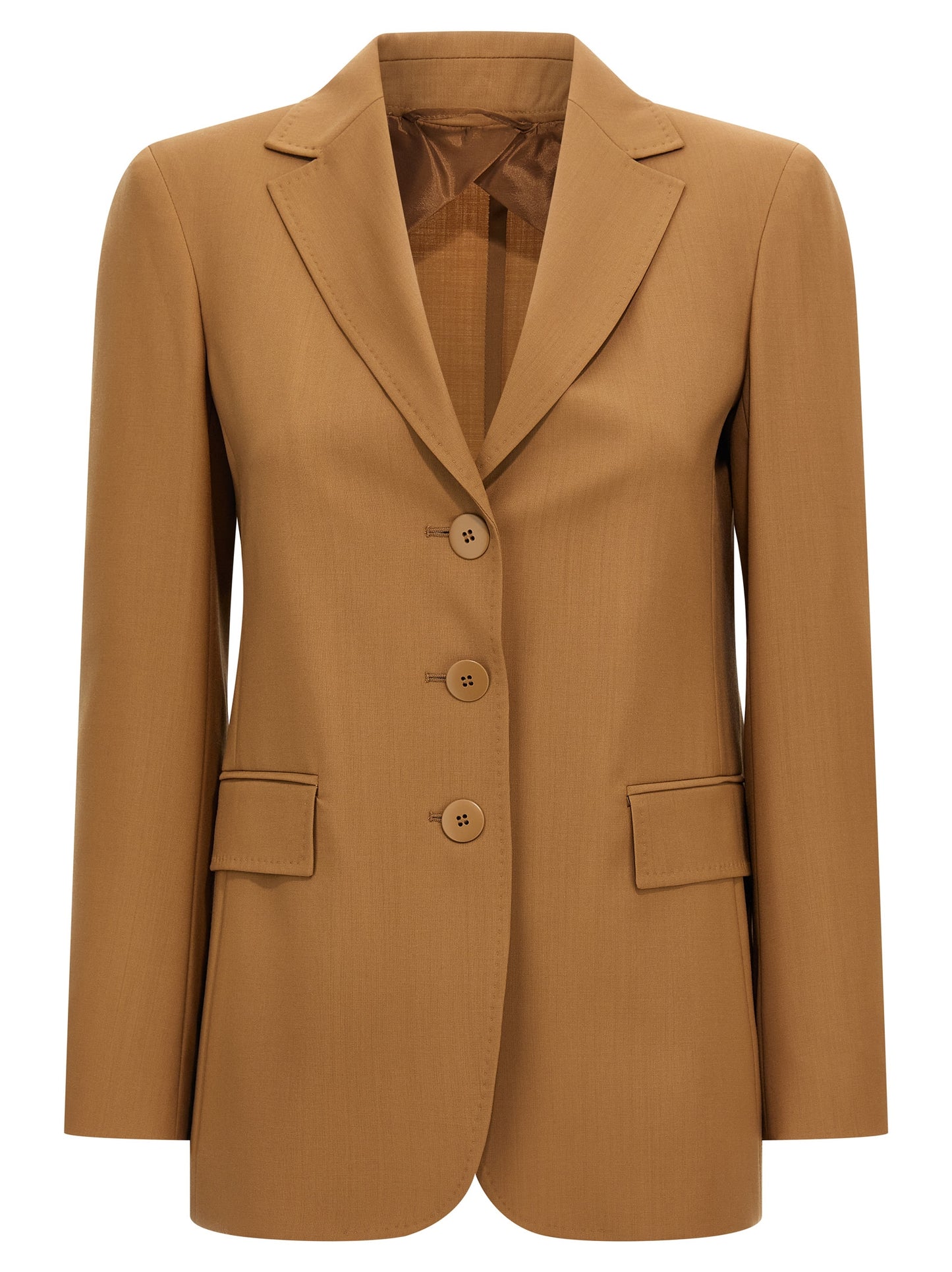 Blazer Max Mara de lana virgen marrón