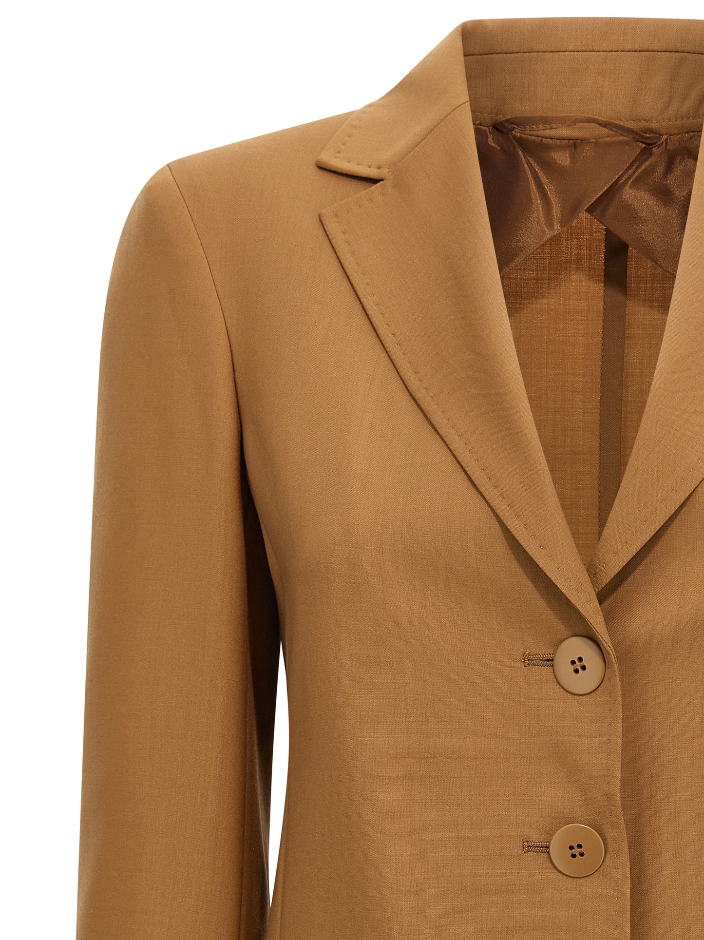 Blazer Max Mara de lana virgen marrón