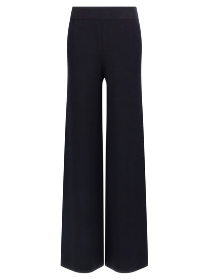 Pantalones casuales Max Mara de viscosa azul