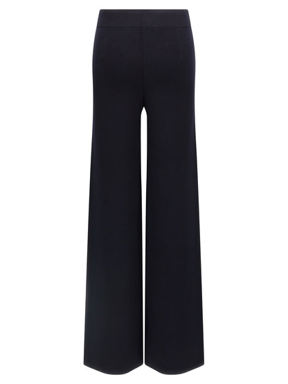 Pantalones casuales Max Mara de viscosa azul