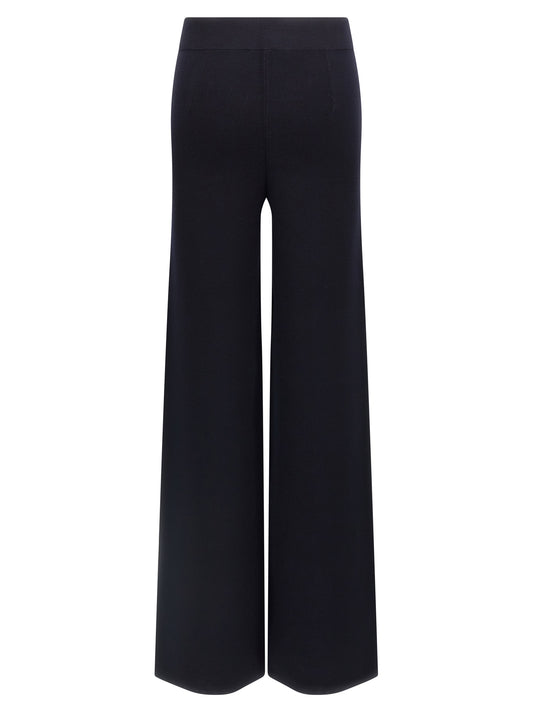 Pantalones casuales Max Mara de viscosa azul