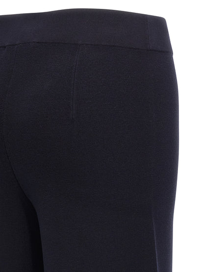Pantalones casuales Max Mara de viscosa azul