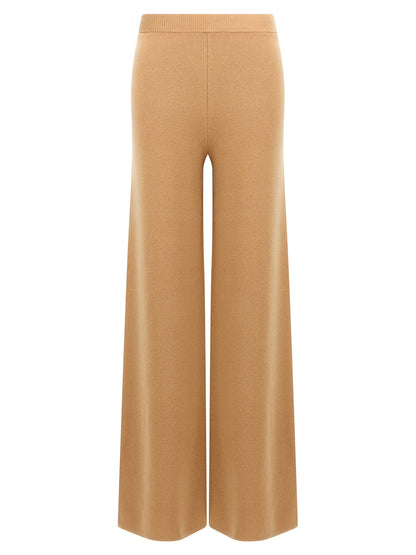 Pantalones casuales Max Mara de lana marrón