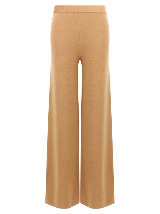 Pantalones casuales Max Mara de lana marrón
