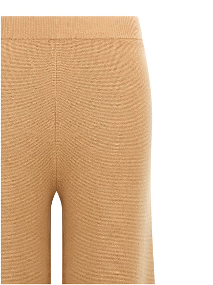 Pantalones casuales Max Mara de lana marrón