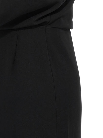 Robe longue noire Max Mara en triacétate