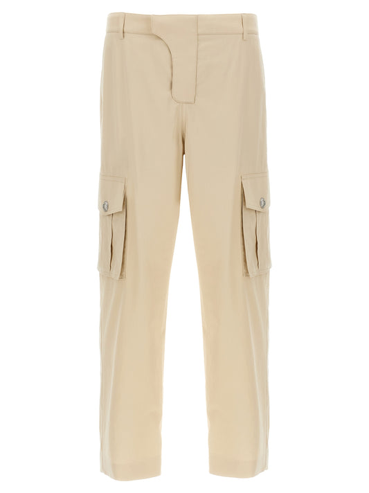 Pantalones cargo Balmain de algodón beige