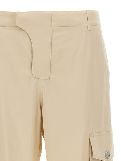 Pantalones cargo Balmain de algodón beige
