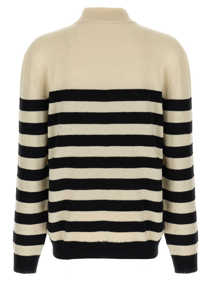 Cárdigan bicolor de lana Balmain