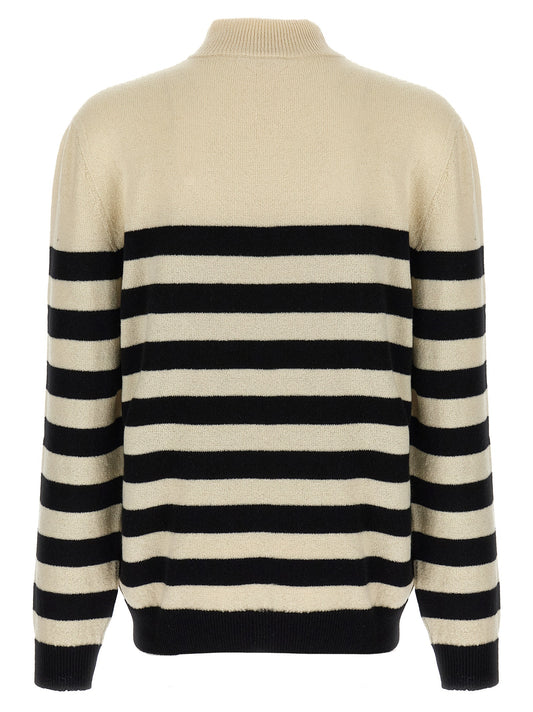 Cárdigan bicolor de lana Balmain