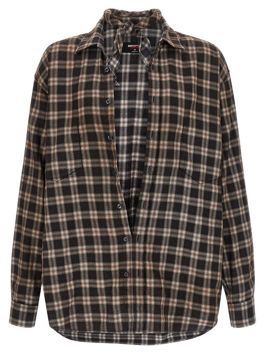 Dsquared² Blusa de Algodón Multicolor