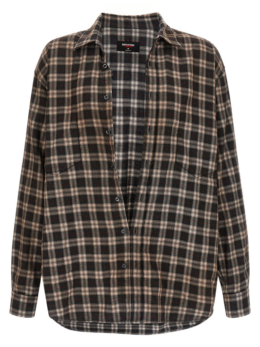 Dsquared² Blusa de Algodón Multicolor