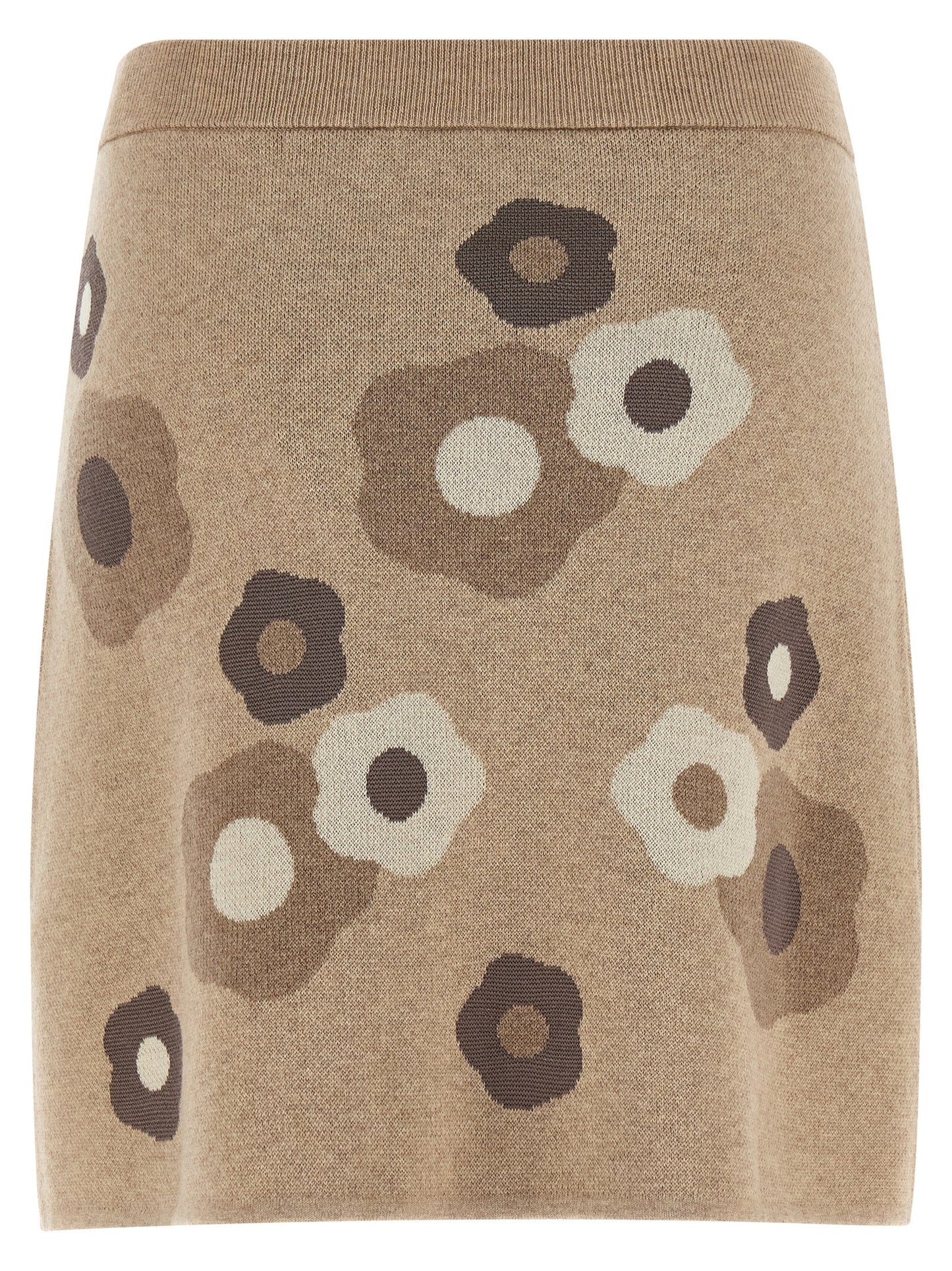 Falda Larga de Lana Beige Kenzo