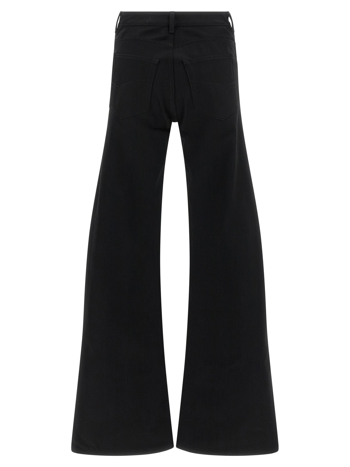 Jeans acampanados Balenciaga de algodón negro