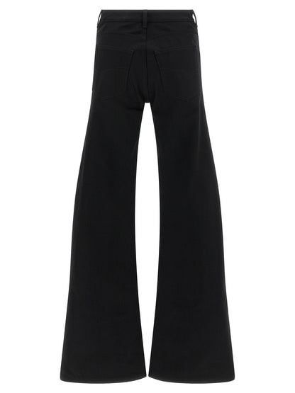 Jeans acampanados Balenciaga de algodón negro