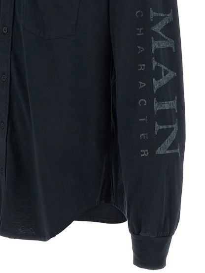 Balenciaga Blusa de algodón negra