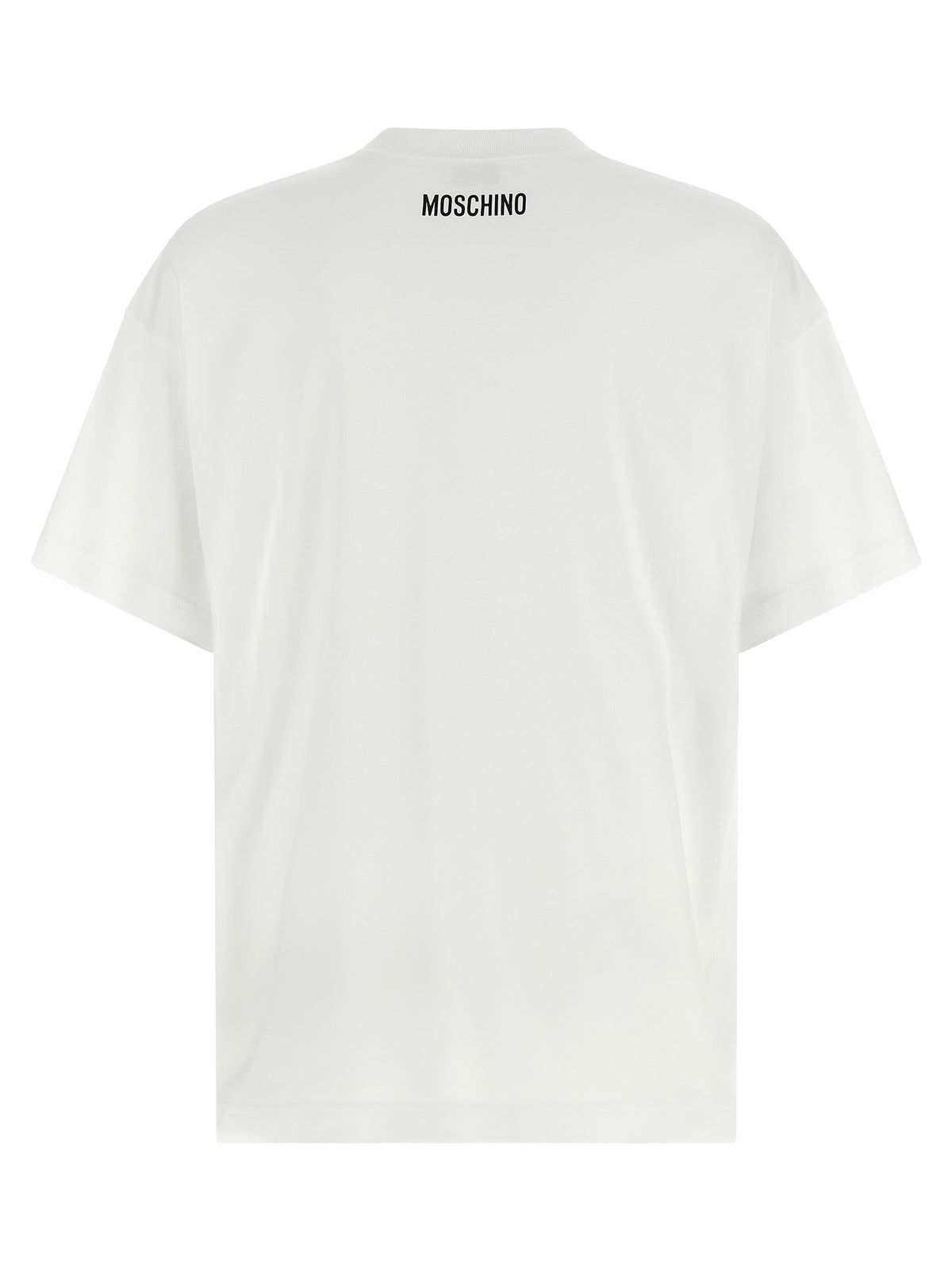T-shirt blanc en coton Moschino