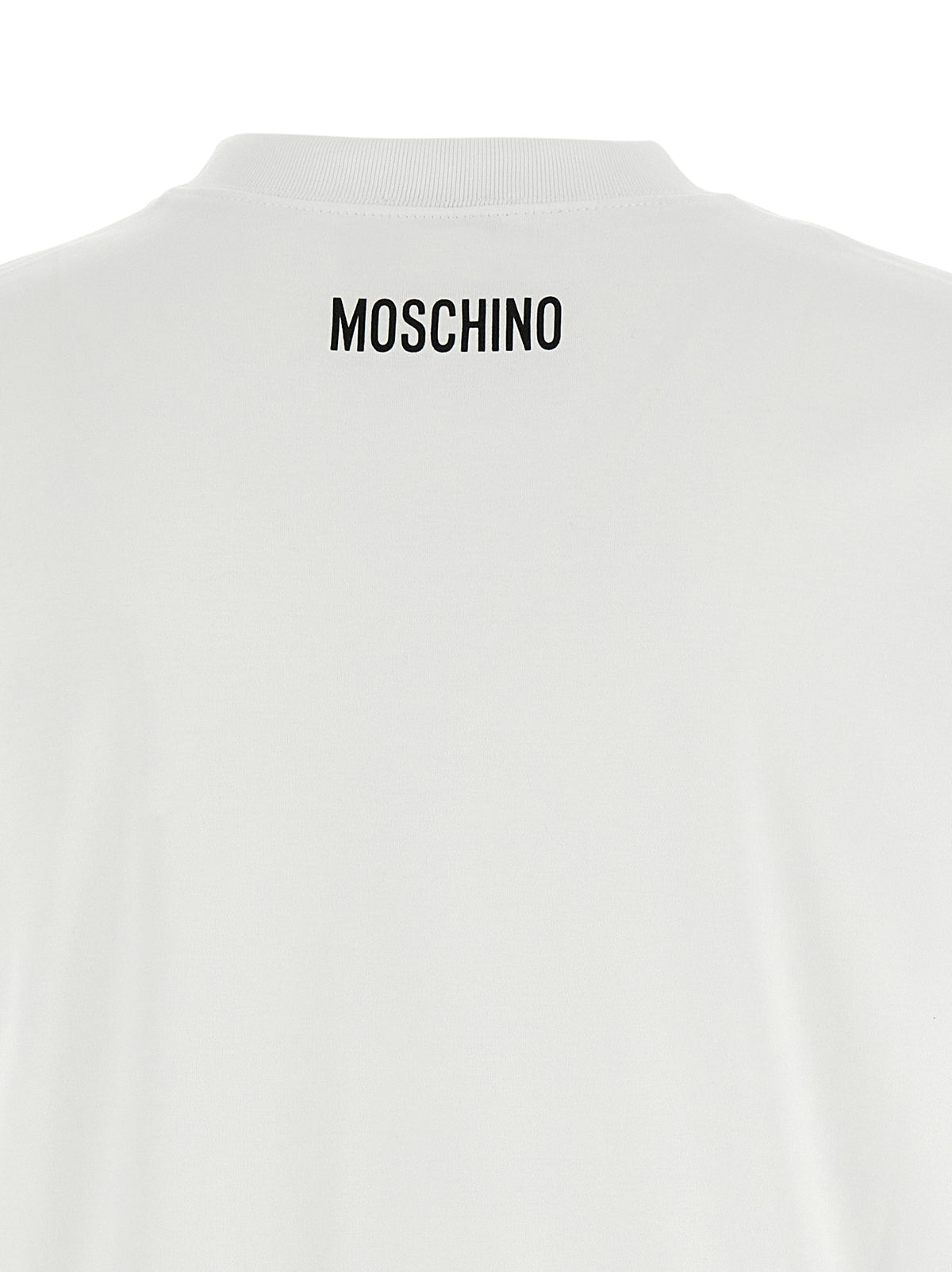 T-shirt blanc en coton Moschino