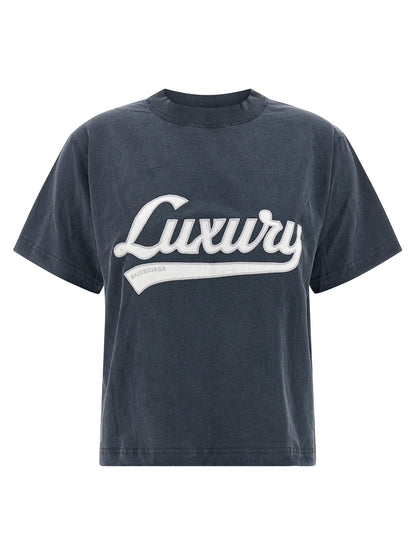 Balenciaga T-shirt Sport en Coton Bleu - Ventilation Constante
