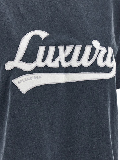 Balenciaga T-shirt Sport en Coton Bleu - Ventilation Constante