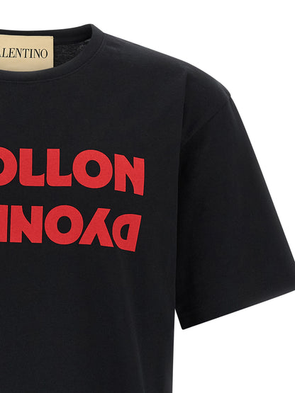 T-shirt en coton noir Valentino Garavani