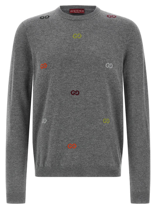 Cárdigan de cachemira gris de Gucci