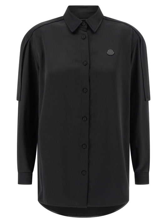 Blusa de poliéster negra MONCLER GENIUS