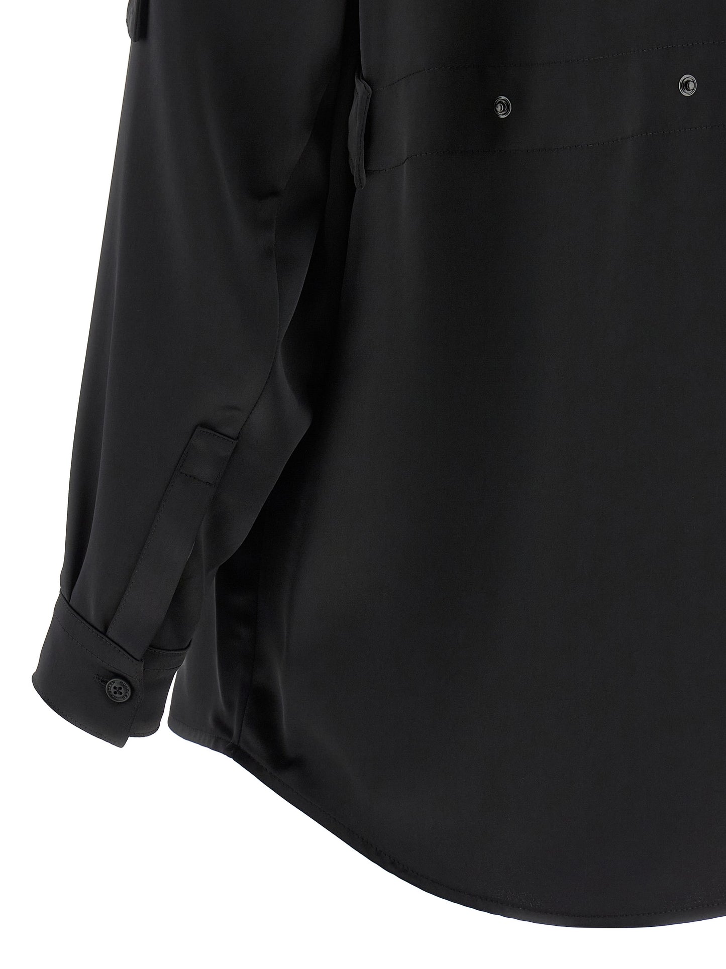 Blusa de poliéster negra MONCLER GENIUS