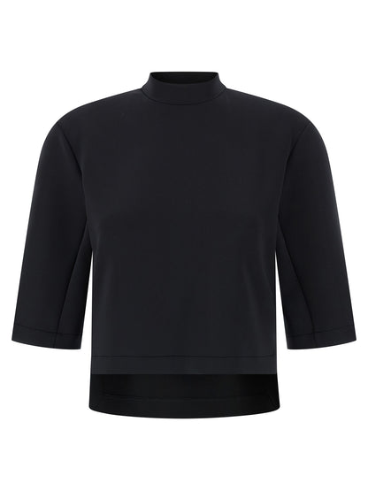 Top de poliéster negro MONCLER GENIUS